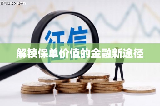北部新区解锁保单价值的金融新途径