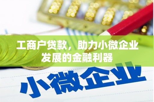 北部新区工商户贷款，助力小微企业发展的金融利器