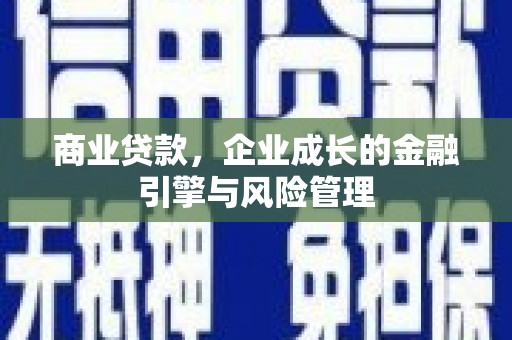 北部新区商业贷款，企业成长的金融引擎与风险管理