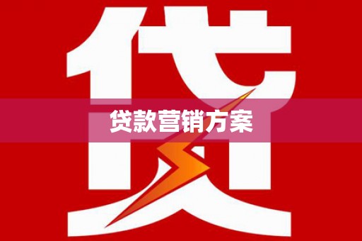 北部新区贷款营销方案