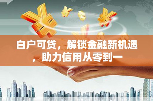 北部新区白户可贷，解锁金融新机遇，助力信用从零到一
