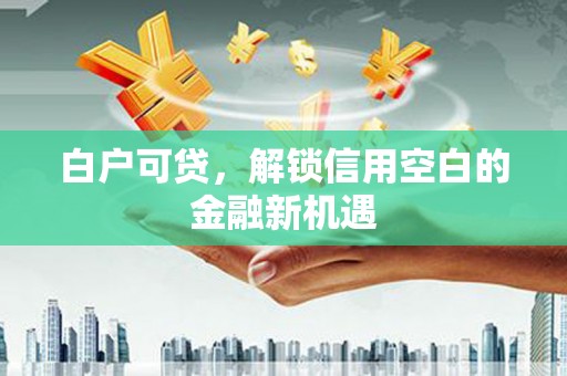 北部新区白户可贷，解锁信用空白的金融新机遇