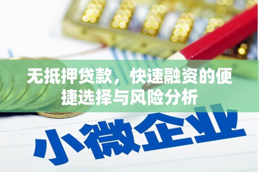 北部新区无抵押贷款，快速融资的便捷选择与风险分析