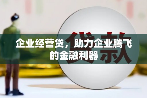 北部新区企业经营贷，助力企业腾飞的金融利器