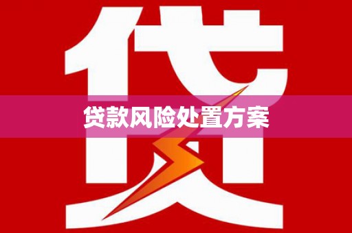 北部新区贷款风险处置方案