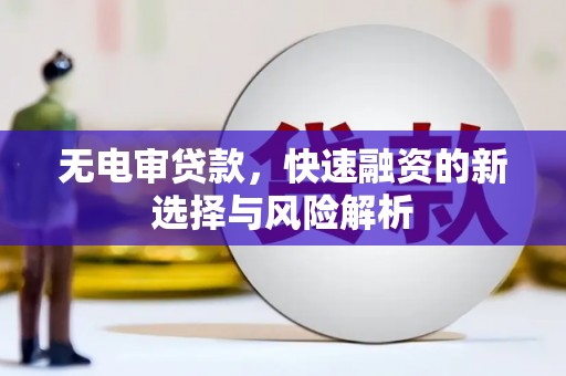 北部新区无电审贷款，快速融资的新选择与风险解析