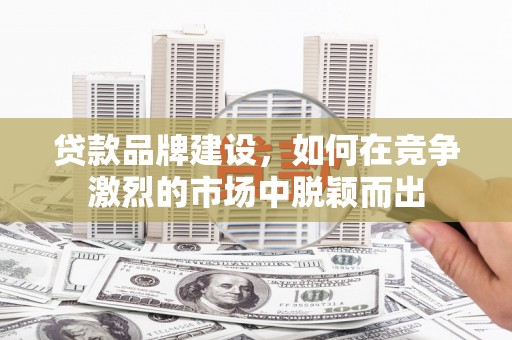 北部新区贷款品牌建设，如何在竞争激烈的市场中脱颖而出