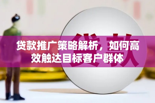 北部新区贷款推广策略解析，如何高效触达目标客户群体