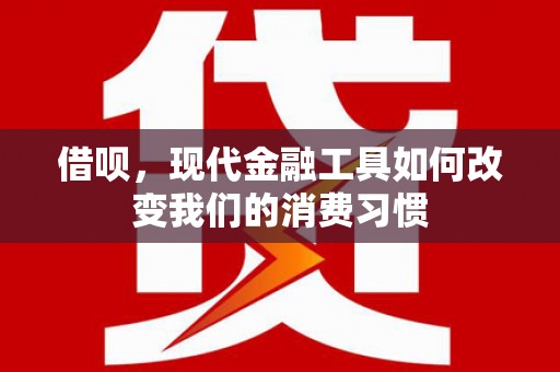 北部新区借呗，现代金融工具如何改变我们的消费习惯