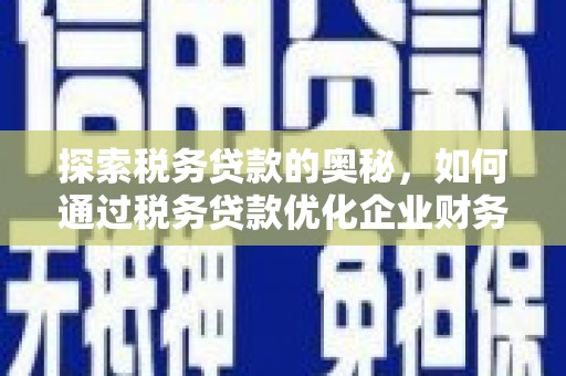 北部新区探索税务贷款的奥秘，如何通过税务贷款优化企业财务