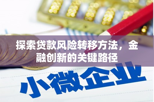 北部新区探索贷款风险转移方法，金融创新的关键路径