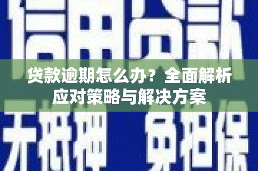 北部新区贷款逾期怎么办？全面解析应对策略与解决方案