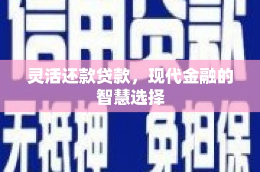 北部新区灵活还款贷款，现代金融的智慧选择