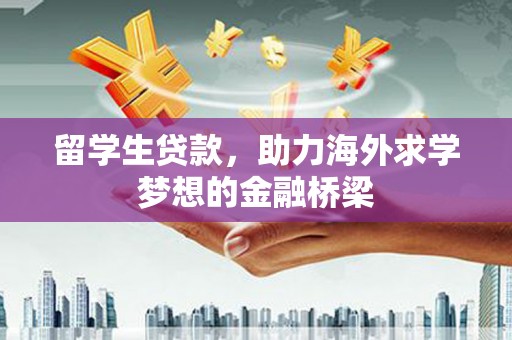 北部新区留学生贷款，助力海外求学梦想的金融桥梁