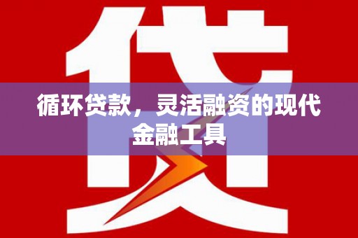 北部新区循环贷款，灵活融资的现代金融工具