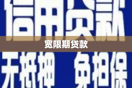 北部新区宽限期贷款