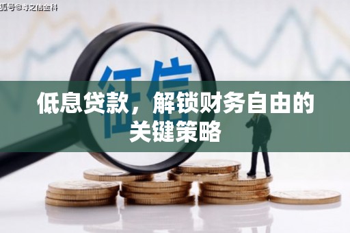 北部新区低息贷款，解锁财务自由的关键策略