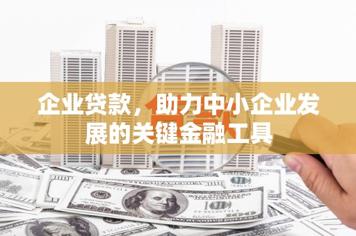 北部新区企业贷款，助力中小企业发展的关键金融工具