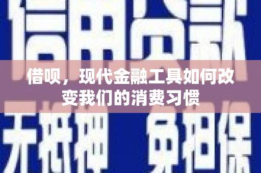 北部新区借呗，现代金融工具如何改变我们的消费习惯
