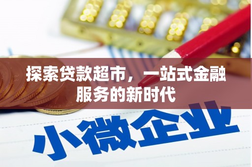 北部新区探索贷款超市，一站式金融服务的新时代