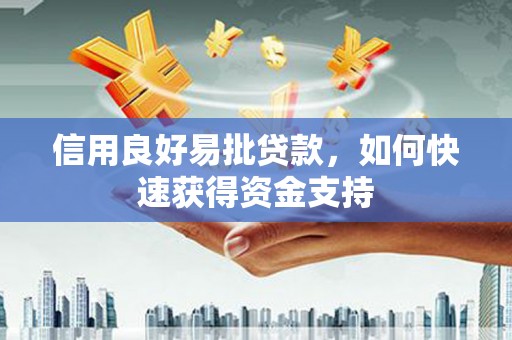 北部新区信用良好易批贷款，如何快速获得资金支持