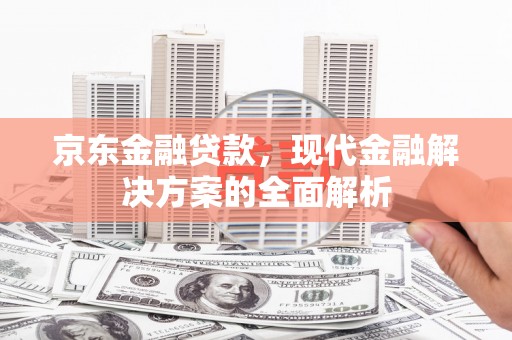 北部新区京东金融贷款，现代金融解决方案的全面解析