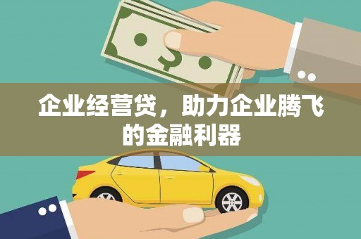 北部新区企业经营贷，助力企业腾飞的金融利器