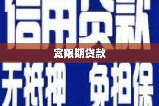 北部新区宽限期贷款