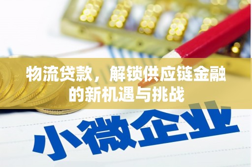 北部新区物流贷款，解锁供应链金融的新机遇与挑战