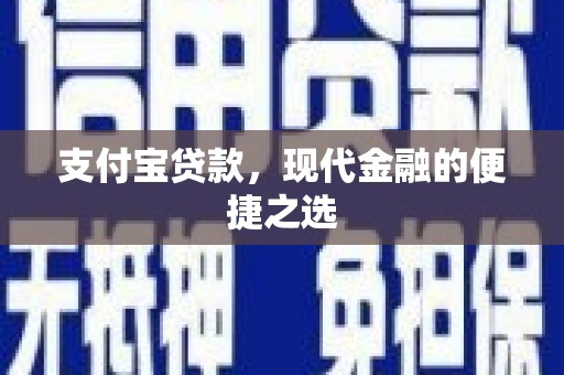 北部新区支付宝贷款，现代金融的便捷之选