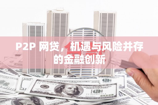 北部新区P2P 网贷，机遇与风险并存的金融创新