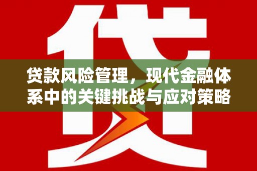 北部新区贷款风险管理，现代金融体系中的关键挑战与应对策略