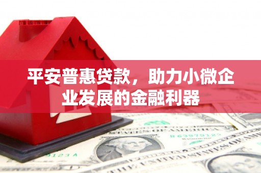 北部新区平安普惠贷款，助力小微企业发展的金融利器
