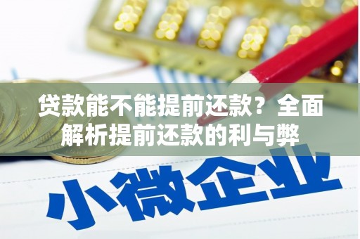 北部新区贷款能不能提前还款？全面解析提前还款的利与弊