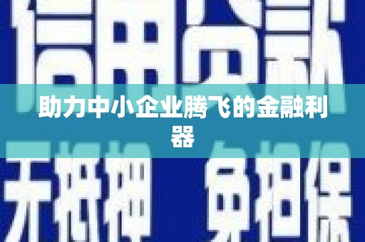 北部新区助力中小企业腾飞的金融利器