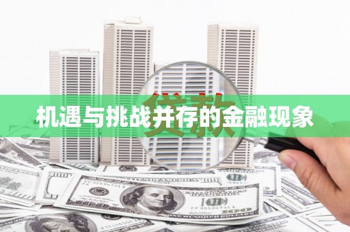 北部新区机遇与挑战并存的金融现象