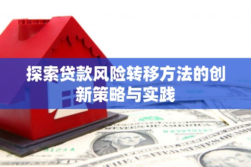北部新区探索贷款风险转移方法的创新策略与实践